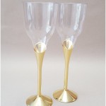 šampano taurė, plastikinė taurė vestuvėms, vienkartinės taurės