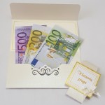 pinigų vokelis vestuvių proga