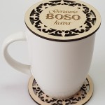 Boso kavos puodelio padėkliukas, dovana bosui boso dienos proga