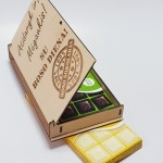 Medinė šokolado dėžutė Boso šokoladas