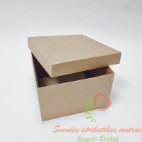 Pakavimo dėžutės dviejų dalių rudos - baltos spalvos.
