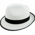 Balta gangsterio skrybėlė