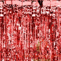 Folinių juostelių užuolaida lietutis raudonos spalvos