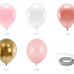 Rožinė balionų girlianda